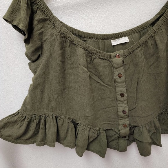 Crop Top in army green - Picture 4 of 6